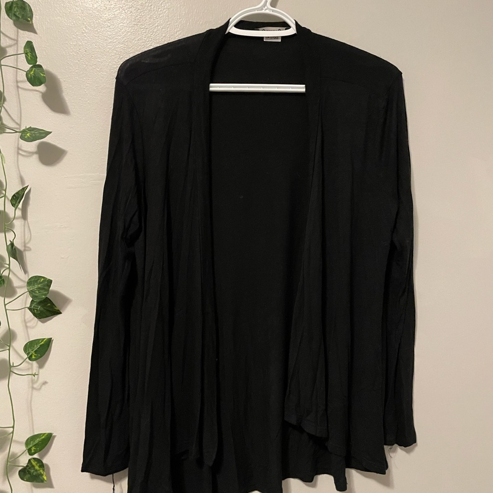 Black cardigan